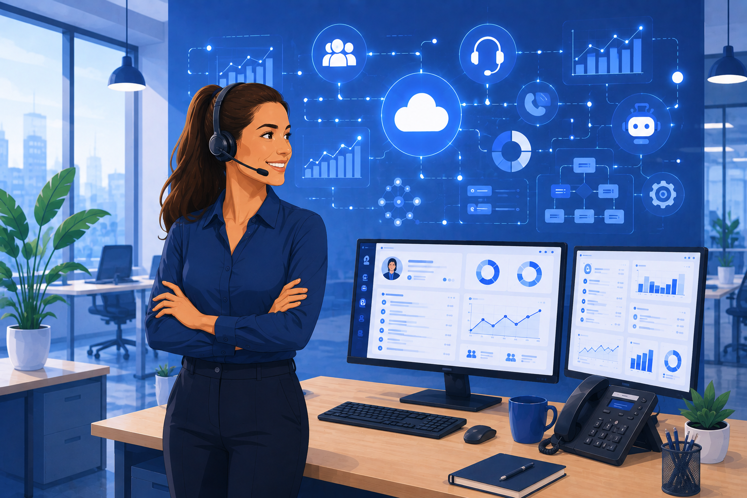 Call center and contact center Call center and contact center